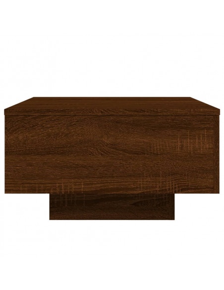 Tavolino da Salotto Rovere Marrone 55x55x31cm Legno Multistrato