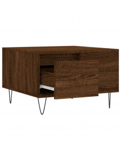 Tavolino da Salotto Rovere Marrone 55x55x36,5 cm in Multistrato