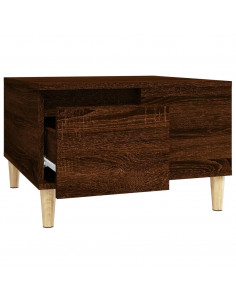 Tavolino da Salotto Rovere Marrone 55x55x36,5 cm in Multistrato