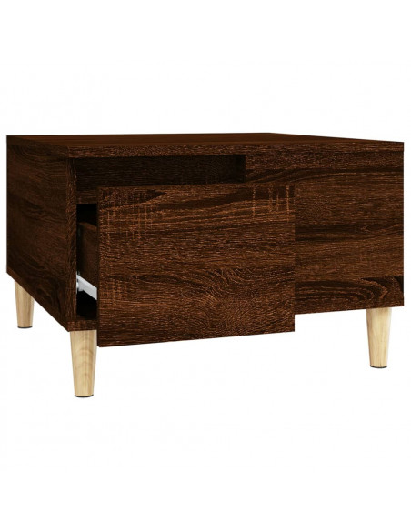 Tavolino da Salotto Rovere Marrone 55x55x36,5 cm in Multistrato