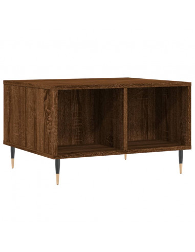 Tavolino da Salotto Rovere Marrone 60x50x36,5 cm in Multistrato