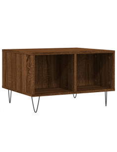 Tavolino da Salotto Rovere Marrone 60x50x36,5 cm in Multistrato