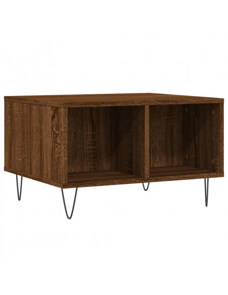 Tavolino da Salotto Rovere Marrone 60x50x36,5 cm in Multistrato