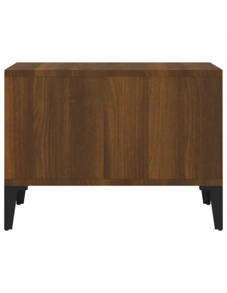 Tavolino da Salotto Rovere Marrone 60x50x36,5 cm in Multistrato