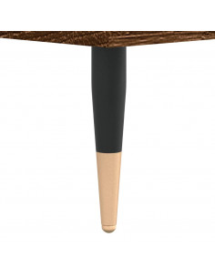 Tavolino da Salotto Rovere Marrone 60x60x30cm Legno Multistrato