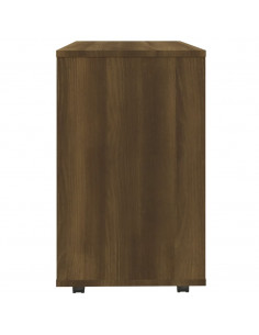 Tavolino da Salotto Rovere Marrone 70x35x55cm Legno Multistrato