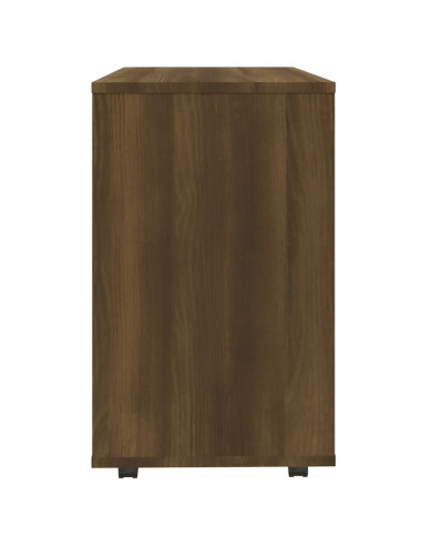 Tavolino da Salotto Rovere Marrone 70x35x55cm Legno Multistrato
