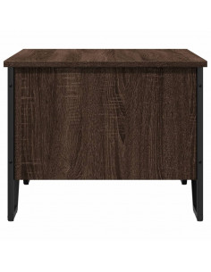 Tavolino da Salotto Rovere Marrone 75x51x40cm Legno Multistrato