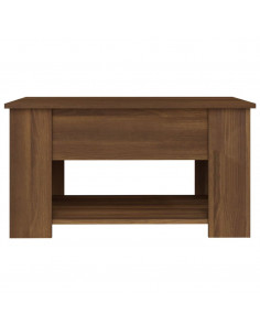 Tavolino da Salotto Rovere Marrone 79x49x41cm Legno Multistrato