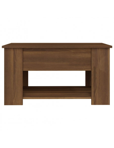 Tavolino da Salotto Rovere Marrone 79x49x41cm Legno Multistrato