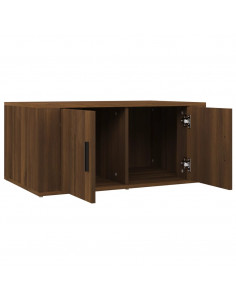 Tavolino da Salotto Rovere Marrone 80x50x36cm Legno Multistrato