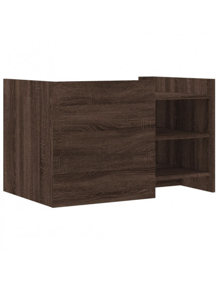 Tavolino da Salotto Rovere Marrone 80x50x50cm Legno Multistrato