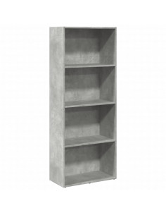 Libreria Grigio Cemento 60x30x152 cm in Legno Multistrato 2