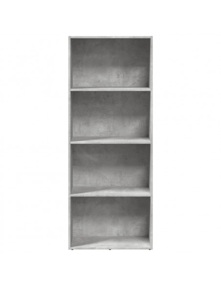 Libreria Grigio Cemento 60x30x152 cm in Legno Multistrato