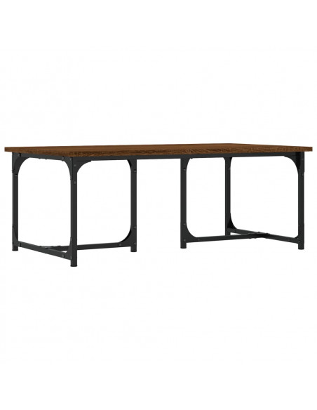 Tavolino da Salotto Rovere Marrone 90x50x35cm Legno Multistrato