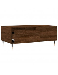 Tavolino da Salotto Rovere Marrone 90x50x36,5 cm in Multistrato