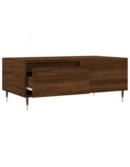 Tavolino da Salotto Rovere Marrone 90x50x36,5 cm in Multistrato