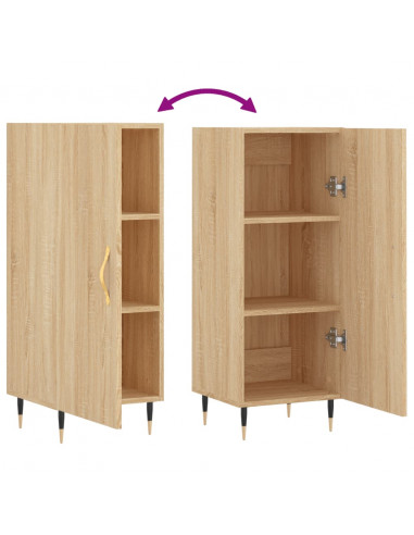 Credenza Rovere Sonoma 34,5x34x90 cm in Legno Multistrato
