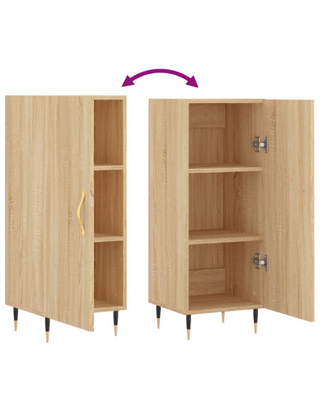 Credenza Rovere Sonoma 34,5x34x90 cm in Legno Multistrato
