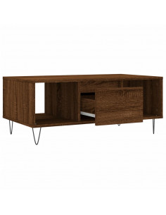 Tavolino da Salotto Rovere Marrone 90x50x36,5 cm in Multistrato