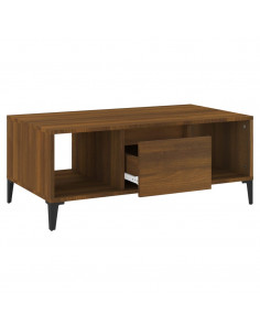 Tavolino da Salotto Rovere Marrone 90x50x36,5 cm in Multistrato