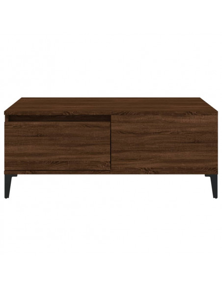 Tavolino da Salotto Rovere Marrone 90x50x36,5 cm in Multistrato