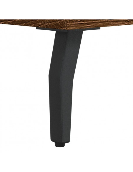 Tavolino da Salotto Rovere Marrone 90x50x40cm Legno Multistrato