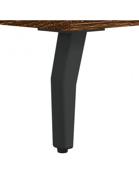Tavolino da Salotto Rovere Marrone 90x50x40cm Legno Multistrato