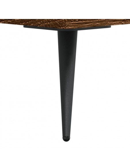 Tavolino da Salotto Rovere Marrone 90x50x40cm Legno Multistrato