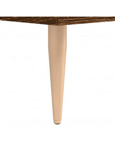 Tavolino da Salotto Rovere Marrone 90x50x40cm Legno Multistrato