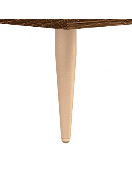 Tavolino da Salotto Rovere Marrone 90x50x40cm Legno Multistrato