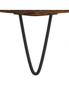 Tavolino da Salotto Rovere Marrone 90x50x40cm Legno Multistrato