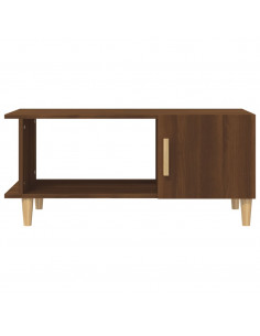 Tavolino da Salotto Rovere Marrone 90x50x40cm Legno Multistrato