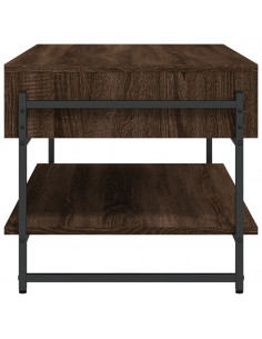 Tavolino da Salotto Rovere Marrone 90x50x45cm Legno Multistrato