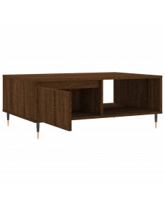 Tavolino da Salotto Rovere Marrone 90x60x35cm Legno Multistrato
