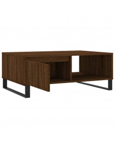 Tavolino da Salotto Rovere Marrone 90x60x35cm Legno Multistrato