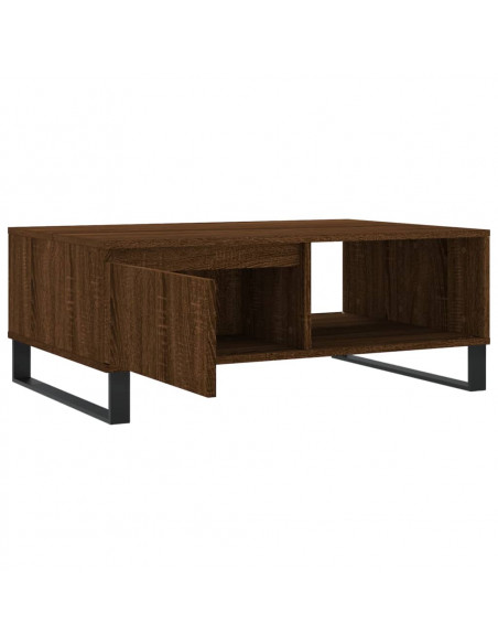 Tavolino da Salotto Rovere Marrone 90x60x35cm Legno Multistrato