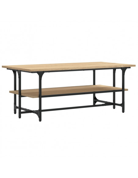 Tavolino da Salotto Rovere Sonoma 100x50x40cm Legno Multistrato