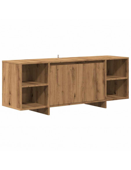 Mobile TV Rovere Artigianale 130x35x50 cm in Legno Multistrato