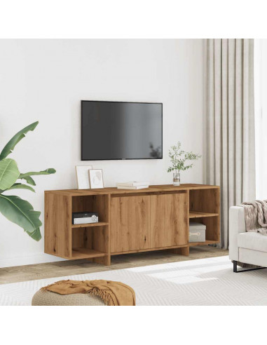 Mobile TV Rovere Artigianale 130x35x50 cm in Legno Multistrato