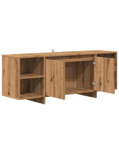 Mobile TV Rovere Artigianale 130x35x50 cm in Legno Multistrato