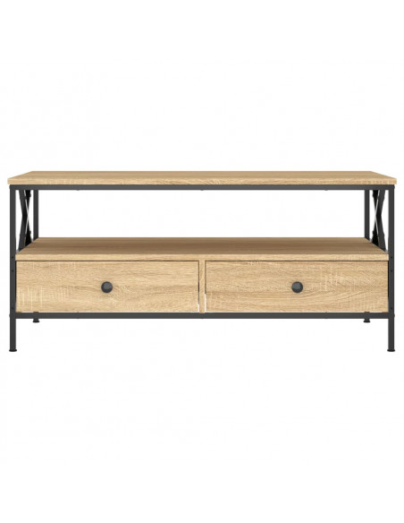 Tavolino da Salotto Rovere Sonoma 100x51x45cm Legno Multistrato