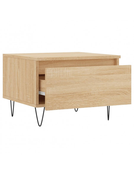 Tavolino da Salotto Rovere Sonoma 50x46x35 cm Legno Multistrato