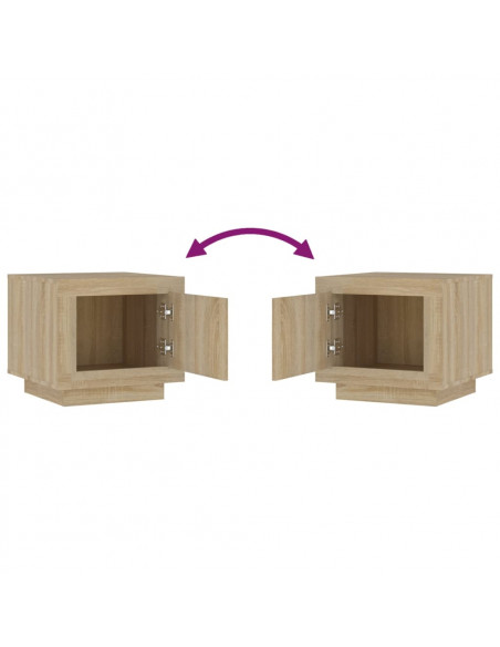 Tavolino da Salotto Rovere Sonoma 51x50x45cm Legno Multistrato