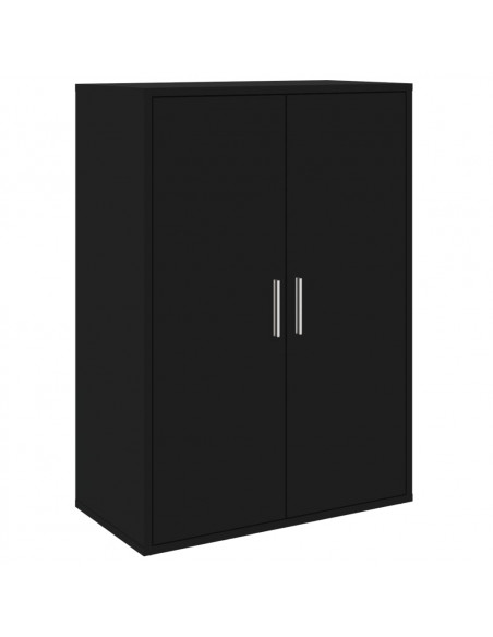 Credenze 2 pz Nere 60x31x84 cm in Legno Multistrato