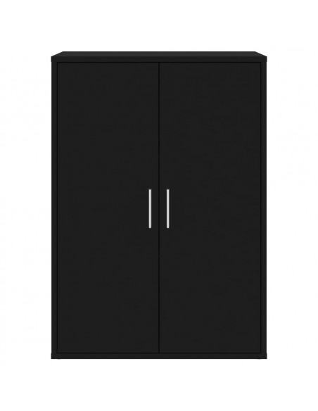 Credenze 2 pz Nere 60x31x84 cm in Legno Multistrato