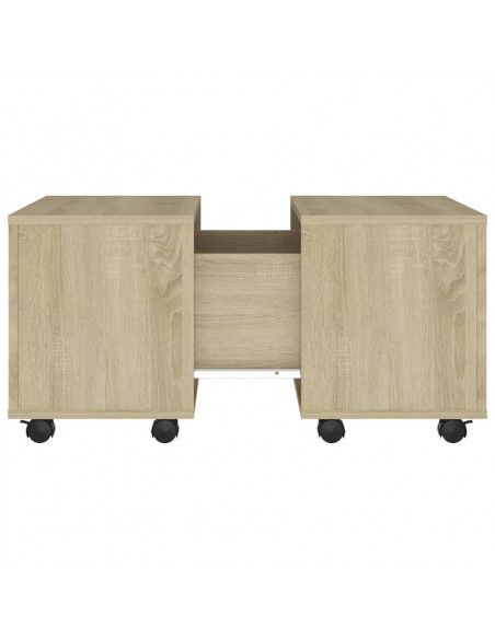 Tavolino da Salotto Rovere Sonoma 60x60x38 cm Legno Multistrato