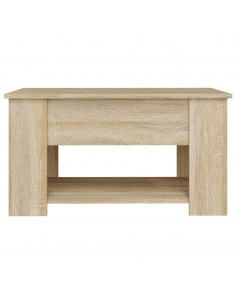 Tavolino da Salotto Rovere Sonoma 79x49x41 cm Legno Multistrato