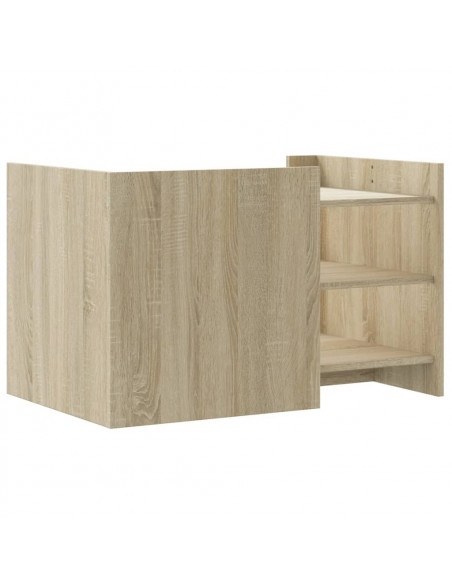 Tavolino da Salotto Rovere Sonoma 80x50x50 cm Legno Multistrato