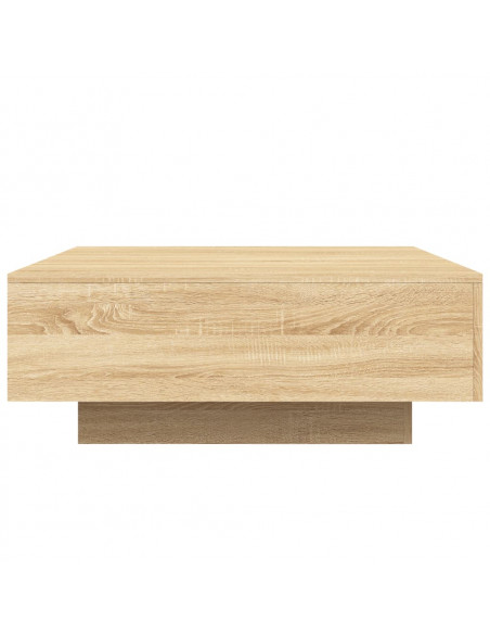 Tavolino da Salotto Rovere Sonoma 80x80x31 cm Legno Multistrato